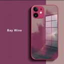 iPhone 12 Pro Max Artistic ShockProof Phone Case (Biguo) Bay Wine Red