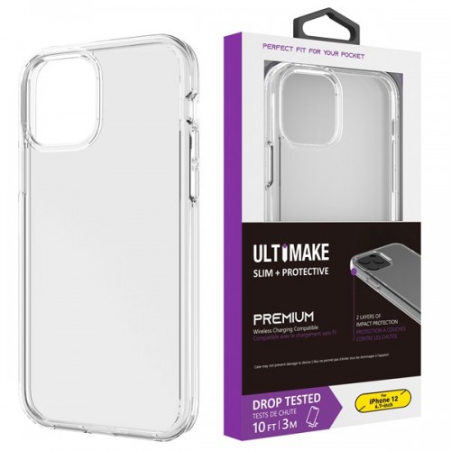 iPhone XS Max Transparent ShockProof Phone Case (Ultimake) Transparent