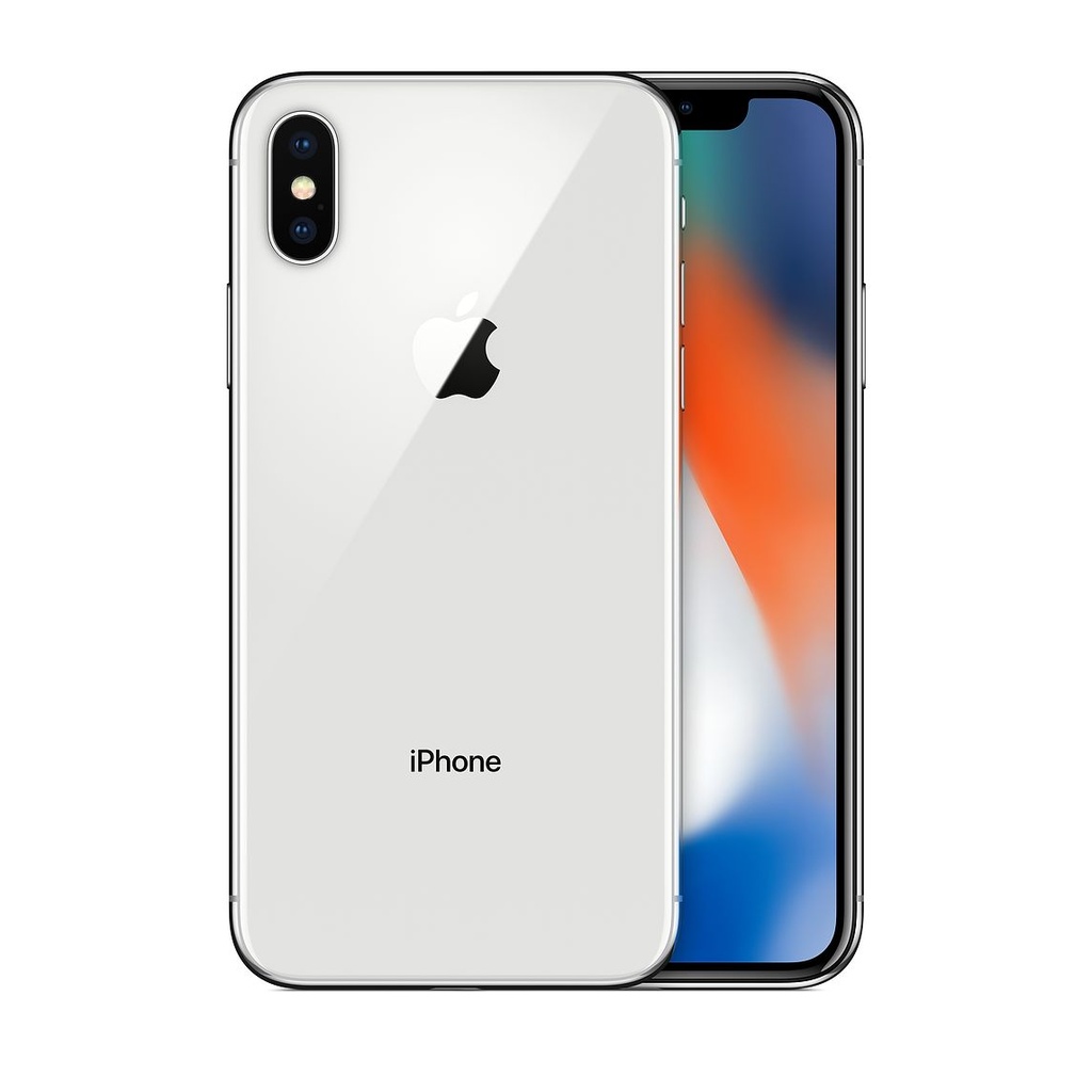 iPhone X 256GB Single SIM Silver A Grade 100% Battery Health( Refurbished )- Face Id not work