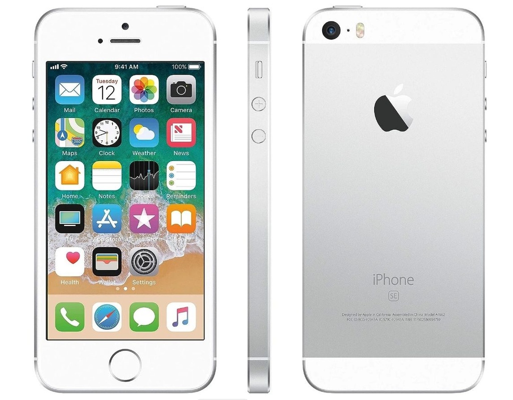 iPhone SE (1st Gen) 2016 16GB SS+eSim White A Grade 100% Battery Health( Used )