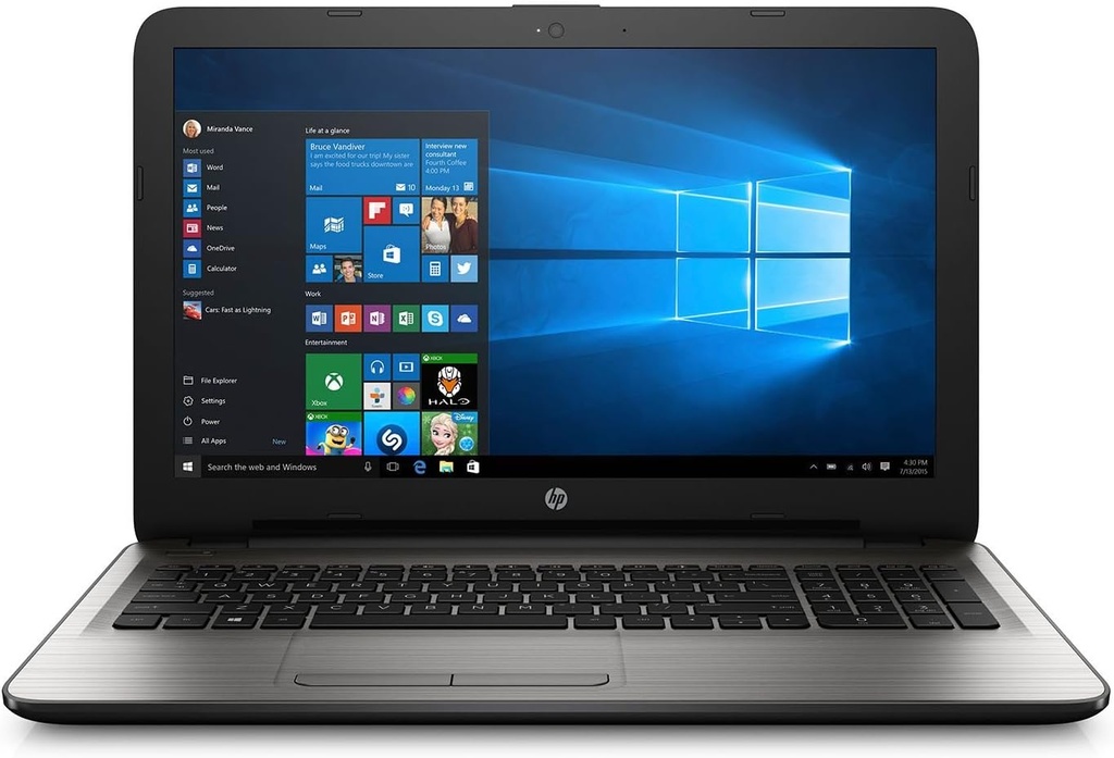 HP Laptop TPN-C127 15.6" – Intel Core i7-6500U 2.50GHz Dual-Core / 8GB RAM / 256GB SSD / Windows 10 Home / Grey – Excellent Grade Minor scratch (Refurbished)