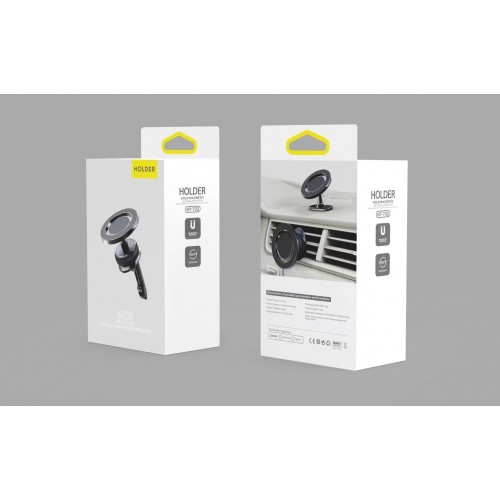 [C0680470029] HT-732 Magnetic Universal Car Air Vent Bracket Holder – 360° Rotation & Foldable Design