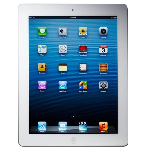 [T0010010762] iPad 4th 9.7" Wi-Fi + Cellular 128GB White A1460 Excellent Grade (Refurbished)